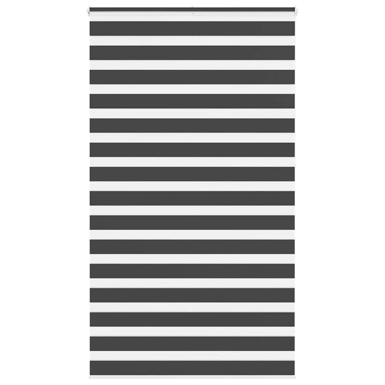 VidaXL Zebra-Rollo 125x230 cm Stoffbreite 120,9 cm Schwarz