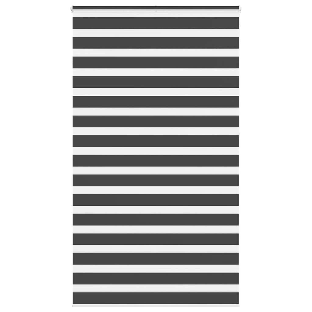 VidaXL Zebra-Rollo 135x230 cm Stoffbreite 130,9 cm Schwarz