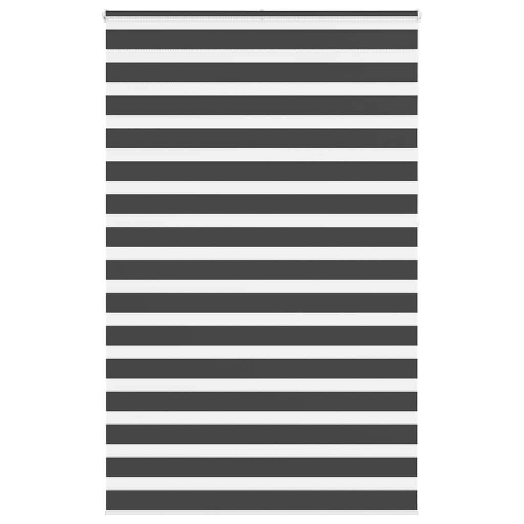 VidaXL Zebra-Rollo 140x230 cm Stoffbreite 135,9 cm Schwarz