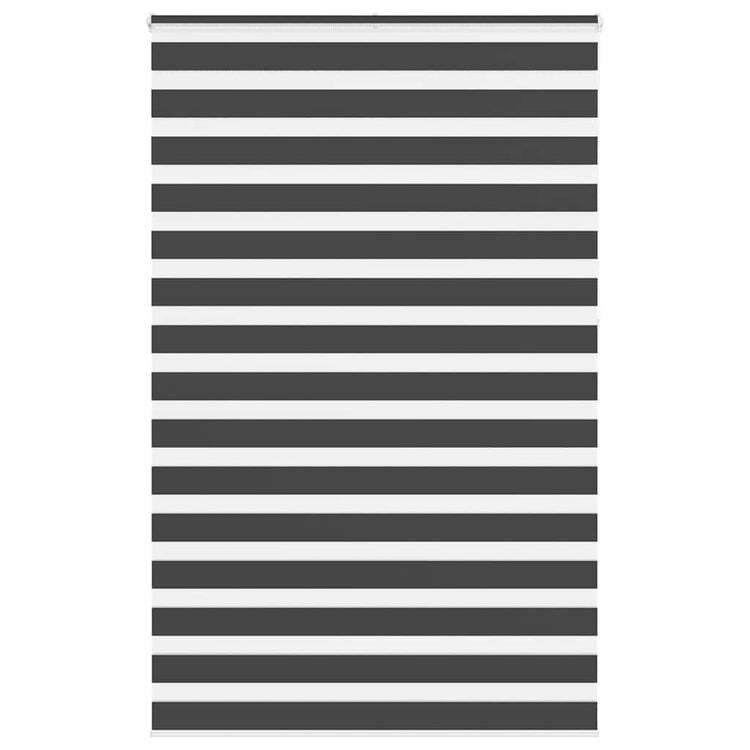 VidaXL Zebra-Rollo 140x230 cm Stoffbreite 135,9 cm Schwarz