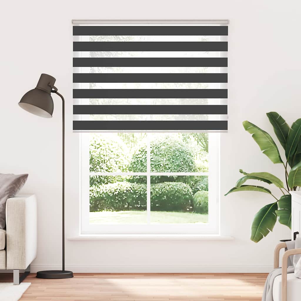 Vidaxx Zebra-Rollo 155x230 cm Stoffbreite 150,9 cm schwarz