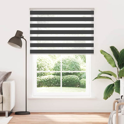 Vidaxx Zebra-Rollo 155x230 cm Stoffbreite 150,9 cm schwarz