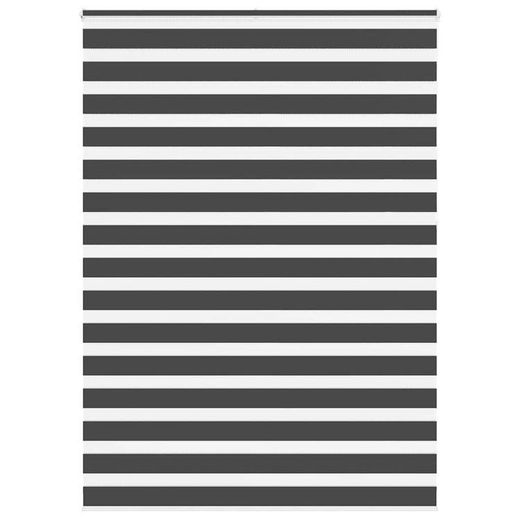 Vidaxl Zebra Roller Blind 160x230 cm Stoffbreite 155,9 cm Schwarz