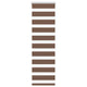 Vidaxl Zebra Roller Blind 50x100 cm Staubbreite 45,9 cm Polyesterbraun