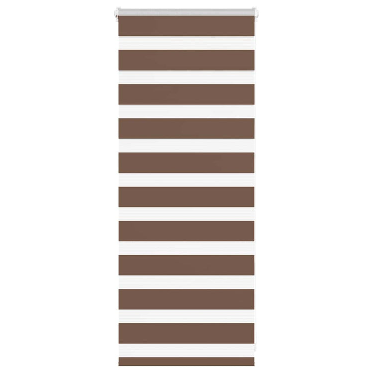Vidaxl Zebra Roller Blind 65x100 cm Stoffbreite 60,9 cm Polyesterbraun