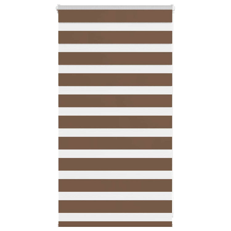 Vidaxl Zebra Roller Blind 70x100 cm Staubbreite 65,9 cm Polyesterbraun