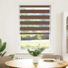 Vidaxl Zebra Roller Blind 80x100 cm Staubbreite 75,9 cm Polyesterbraun