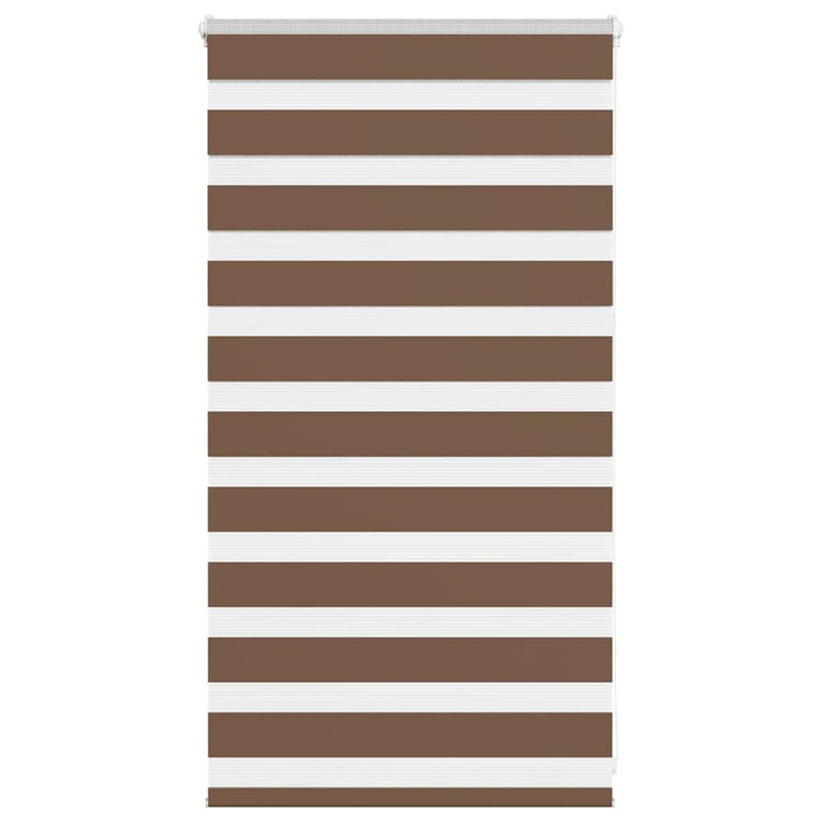 Vidaxl Zebra Roller Blind 90x100 cm Staubbreite 85,9 cm Polyesterbraun