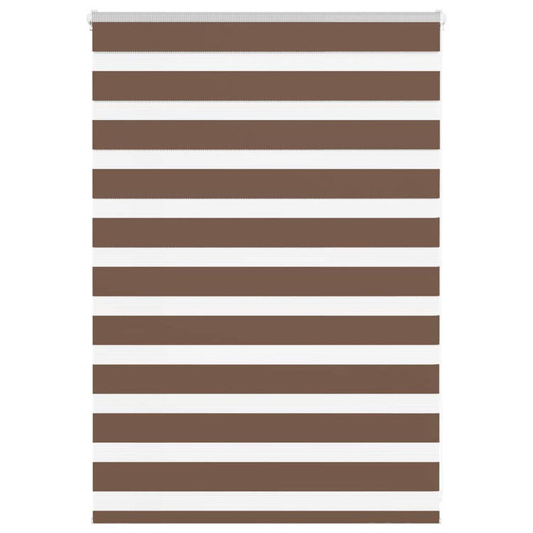 Vidaxl Zebra Roller Blind 95x100 cm Stoffbreite 90,9 cm Polyesterbraun