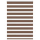 Vidaxl Zebra Roller Blind 110x100 cm Staubbreite 105,9 cm Polyesterbraun