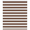 Vidaxl Zebra Roller Blind 120x100 cm Stoffbreite 115,9 cm Polyesterbraun
