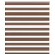 Vidaxl Zebra Roller Blind 120x100 cm Stoffbreite 115,9 cm Polyesterbraun