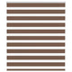 Vidaxl Zebra Roller Blind 130x100 cm Stoffbreite 125,9 cm Polyesterbraun