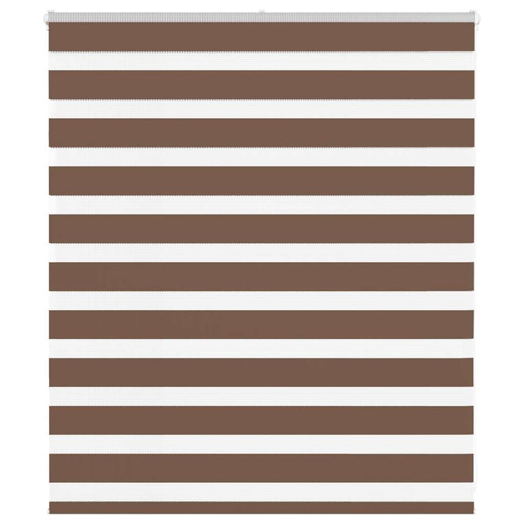 Vidaxl Zebra Roller Blind 135x100 cm Stoffbreite 130,9 cm Polyesterbraun