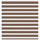 Vidaxl Zebra Roller Blind 140x100 cm Staubbreite 135,9 cm Polyesterbraun