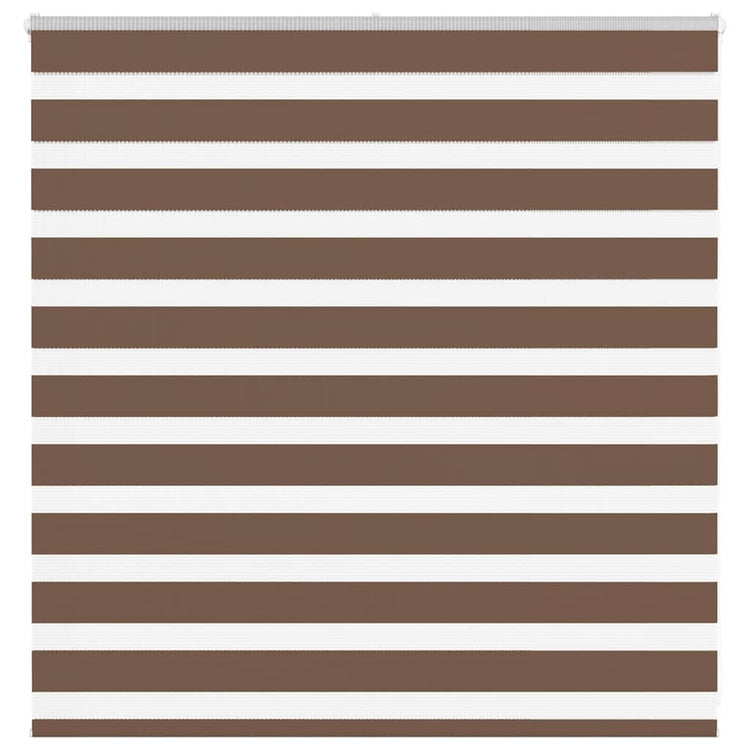 Vidaxl Zebra Roller Blind 145x100 cm Staubbreite 140,9 cm Polyesterbraun