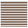 Vidaxl Zebra Roller Blind 155x100 cm Staubbreite 150,9 cm Polyesterbraun