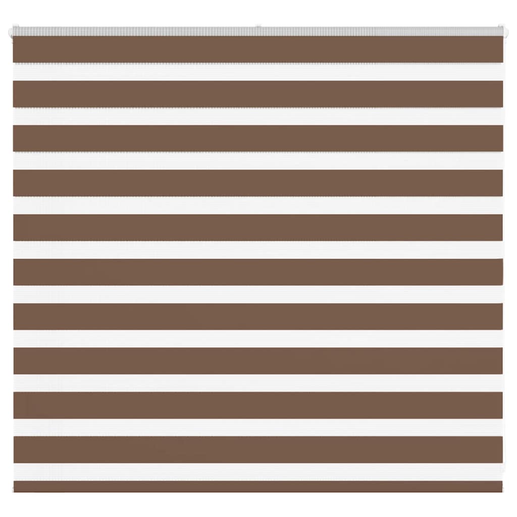 Vidaxl Zebra Roller Blind 155x100 cm Staubbreite 150,9 cm Polyesterbraun