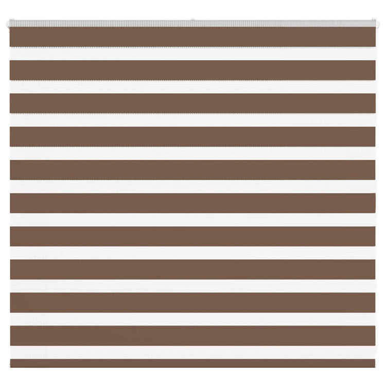 Vidaxl Zebra Roller Blind 155x100 cm Staubbreite 150,9 cm Polyesterbraun