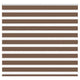 Vidaxl Zebra Roller Blind 155x100 cm Staubbreite 150,9 cm Polyesterbraun