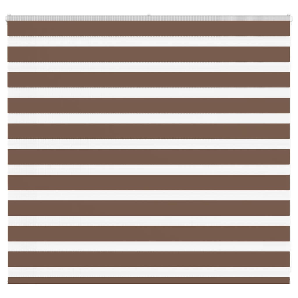Vidaxl Zebra Roller Blind 160x100 cm Staubbreite 155,9 cm Polyesterbraun