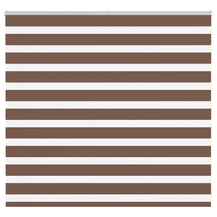 Vidaxl Zebra Roller Blind 160x100 cm Staubbreite 155,9 cm Polyesterbraun