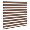 Vidaxl Zebra Roller Blind 160x100 cm Staubbreite 155,9 cm Polyesterbraun