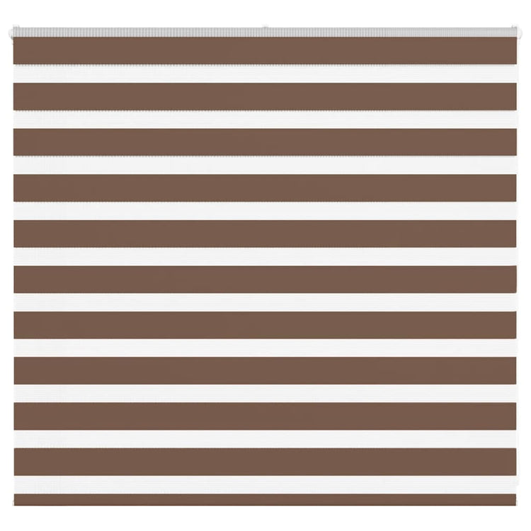 Vidaxl Zebra Roller Blind 165x100 cm Staubbreite 160,9 cm Polyesterbraun