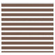 Vidaxl Zebra Roller Blind 165x100 cm Staubbreite 160,9 cm Polyesterbraun
