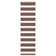 Vidaxl Zebra Roller Blind 40x150 cm Staubbreite 35,9 cm Polyesterbraun