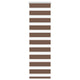 Vidaxl Zebra Roller Blind 50x150 cm Staubbreite 45,9 cm Polyesterbraun