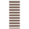 Vidaxl Zebra Roller Blind 55x150 cm Staubbreite 50,9 cm Polyesterbraun