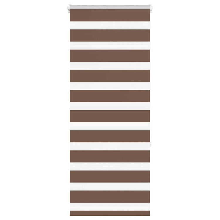 Vidaxl Zebra Roller Blind 55x150 cm Staubbreite 50,9 cm Polyesterbraun