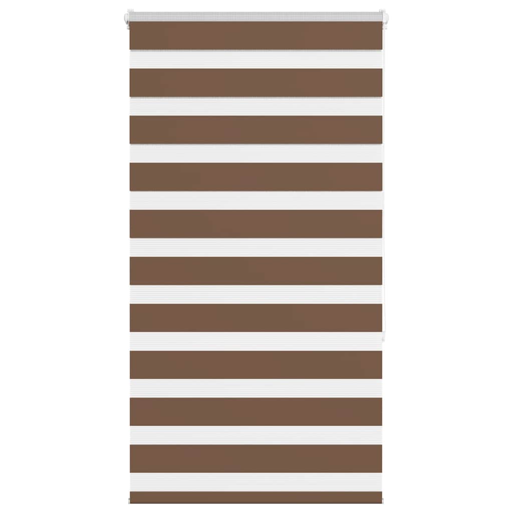 Vidaxl Zebra Roller Blind 70x150 cm Staubbreite 65,9 cm Polyesterbraun