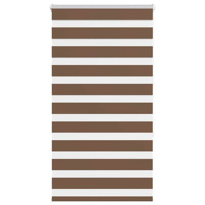 Vidaxl Zebra Roller Blind 70x150 cm Staubbreite 65,9 cm Polyesterbraun