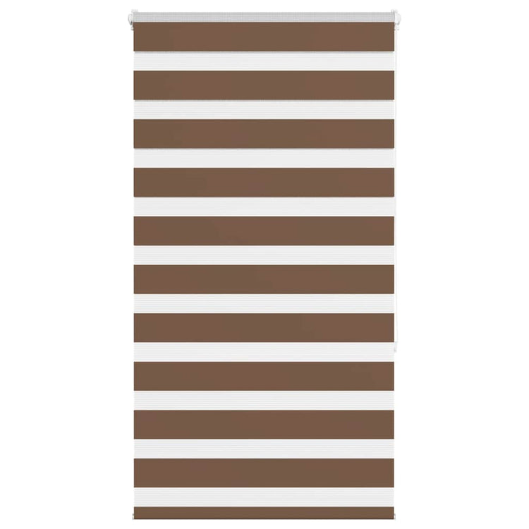 Vidaxl Zebra Roller Blind 70x150 cm Staubbreite 65,9 cm Polyesterbraun