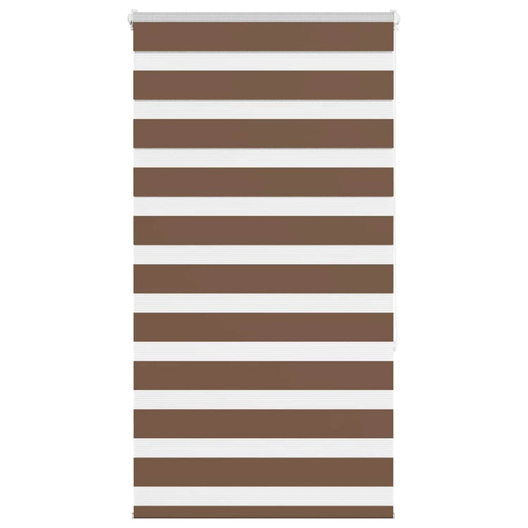 Vidaxl Zebra Roller Blind 90x150 cm Staubbreite 85,9 cm Polyesterbraun