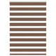 Vidaxl Zebra Roller Blind 100x150 cm Staubbreite 95,9 cm Polyesterbraun