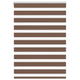Vidaxl Zebra Roller Blind 105x150 cm Staubbreite 100,9 cm Polyesterbraun