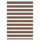 Vidaxl Zebra Roller Blind 110x150 cm Staubbreite 105,9 cm Polyesterbraun