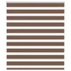 Vidaxl Zebra Roller Blind 125x150 cm Stoffbreite 120,9 cm Polyesterbraun