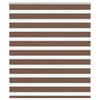 Vidaxl Zebra Roller Blind 135x150 cm Staubbreite 130,9 cm Polyesterbraun