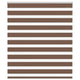 Vidaxl Zebra Roller Blind 135x150 cm Staubbreite 130,9 cm Polyesterbraun