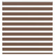 Vidaxl Zebra Roller Blind 140x150 cm Staubbreite 135,9 cm Polyesterbraun