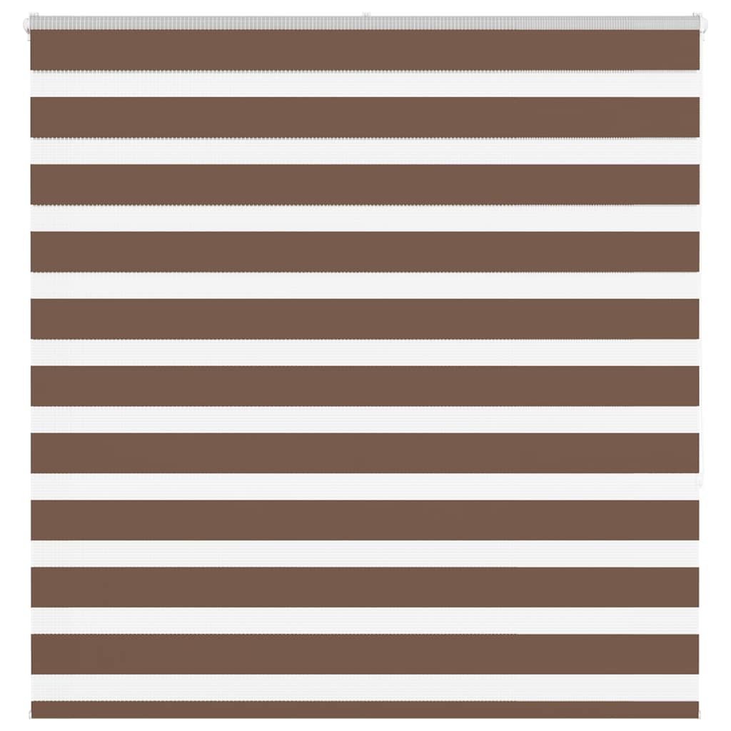 Vidaxl Zebra Roller Blind 150x150 cm Staubbreite 145,9 cm Polyesterbraun