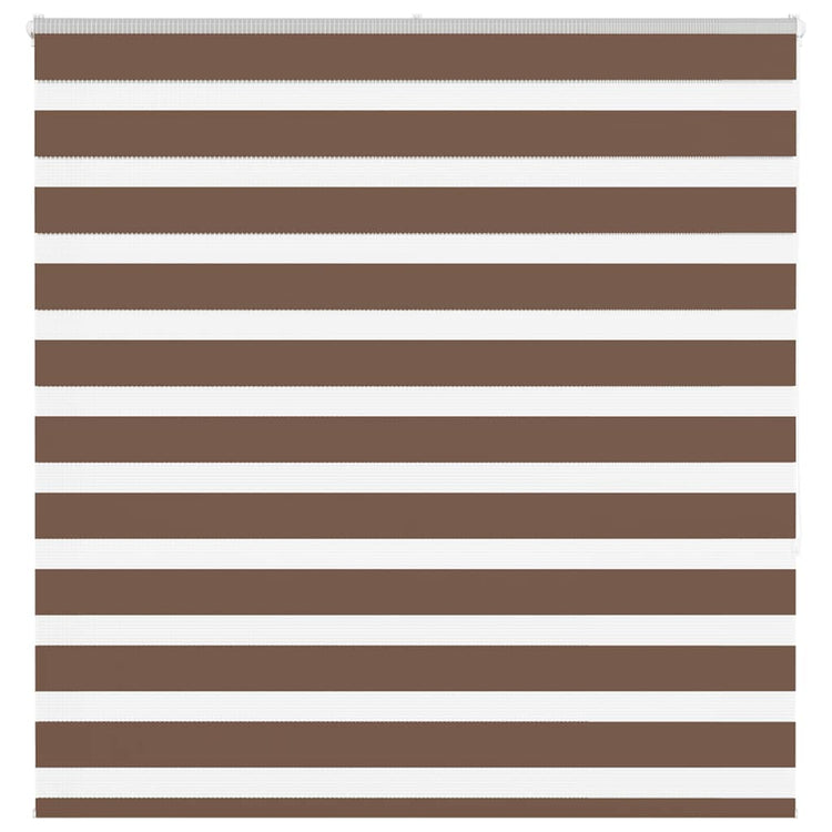 Vidaxl Zebra Roller Blind 150x150 cm Staubbreite 145,9 cm Polyesterbraun