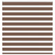 Vidaxl Zebra Roller Blind 150x150 cm Staubbreite 145,9 cm Polyesterbraun