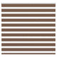 Vidaxl Zebra Roller Blind 155x150 cm Stoffbreite 150,9 cm Polyesterbraun