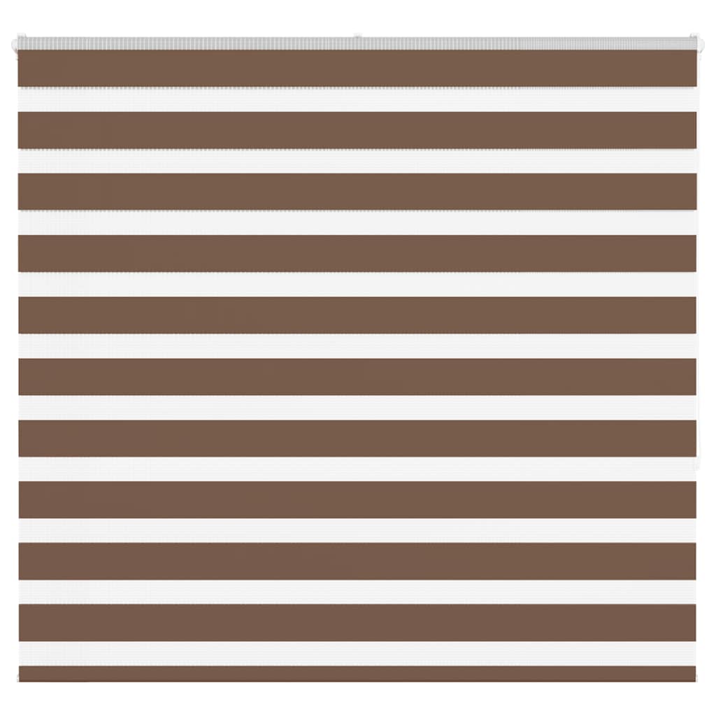 Vidaxl Zebra Roller Blind 160x150 cm Staubbreite 155,9 cm Polyesterbraun