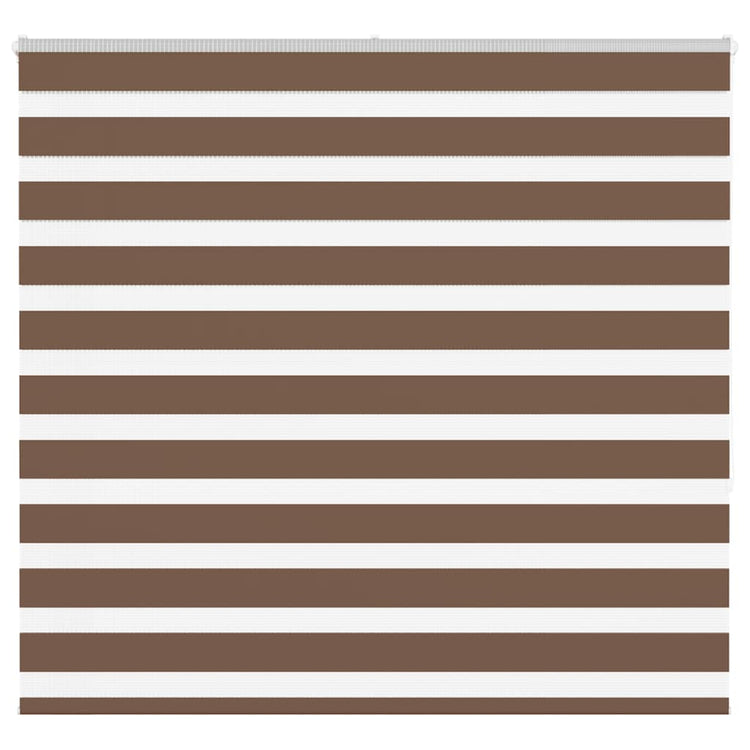 Vidaxl Zebra Roller Blind 160x150 cm Staubbreite 155,9 cm Polyesterbraun